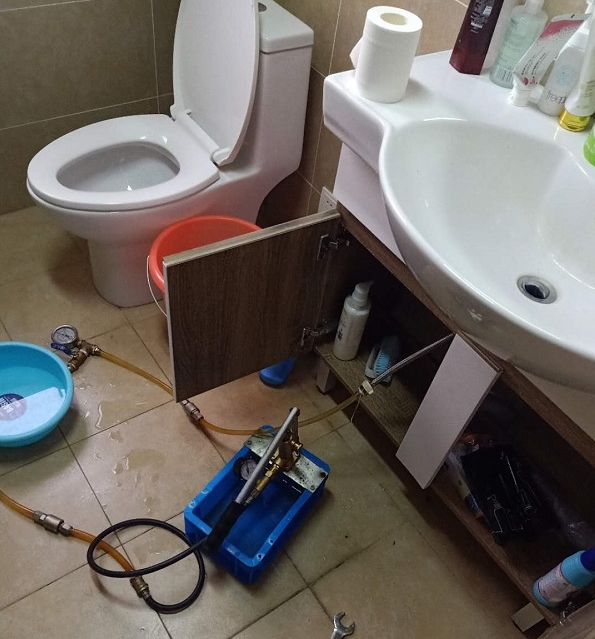 卫生间马桶漏水检测